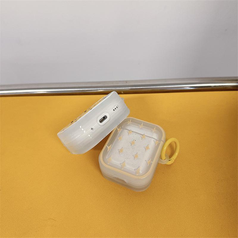 Звездочки в горошек для защитного чехла AirPods Pro Apple Bluetooth 2 3-го поколения чехол для наушников милый маленький свежий женский
