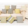 Geometric Gray Cushion Pillowcase Geometry Decorative Yellow Pillow Creative Home Decoration for Sofa Cushions Customized