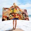 Anime Character Printed Square Microfiber Beach Towel Quick Dry Bath Towel For Shower Swimming