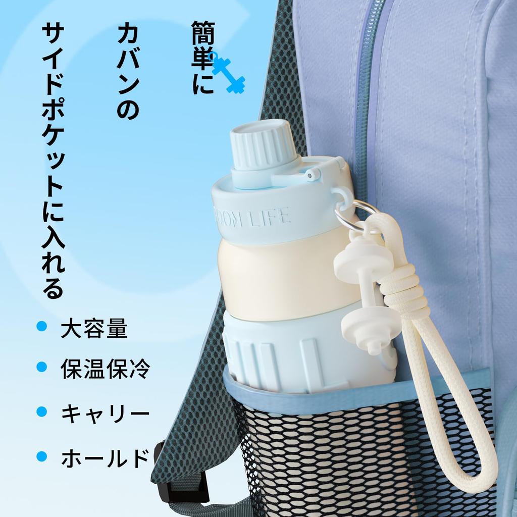 Бутылка для воды GERM объемом 680 мл с изоляцией от холода, бутылка из нержавеющей стали 31603 с трубочкой, большой емкости, с вакуумной изоляцией, бесшовный термос