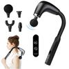 2026 Новый портативный массажный пистолет для фасций Электрический перкуссионный массажер для тела с LED-сенсорным экраном 4 сменные массажные головки