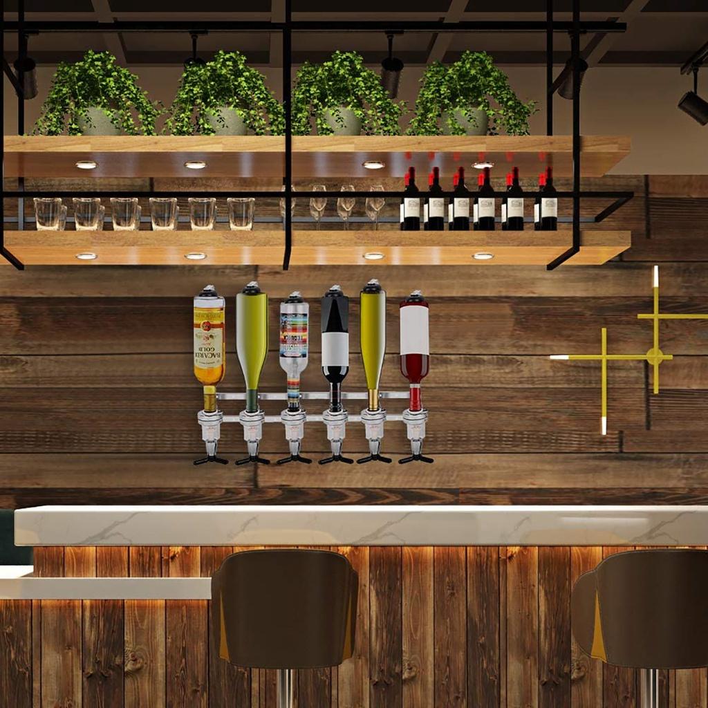 Диспенсер для ликера на 4/6 бутылок, дозатор для вина, пива, алкоголя, барный диспенсер для напитков, коктейльный алкоголь НОВЫЙ, настенный стенд для шейкера для коктейлей