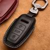 Leather Car Key Case Cover Fob For A3 A4 B9 A6 C8 A7 S7 4K A8 D5 S8 Q7 Q8 SQ8 E-tron 2018 2019 2020 2021 Auto Accessories