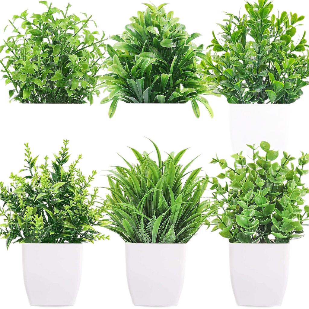 Artificial Potted Eucalyptus Lavender Bonsai - Indoor Greenery Decoration