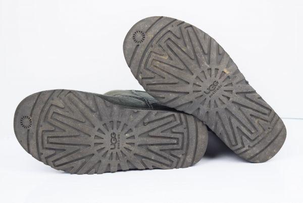 UGG Австралия/КЛАССИЧЕСКИЕ КОРОТКИЕ/Кожаные Унты из Мутона/22.0/Черные/Женские/Внутренний Мех/Короткие Ботинки(ИСПОЛЬЗОВАЛ)