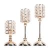 Tea Light Candlestick Holder Shimmering Rhinestone Gold Metal Candle Holder for Dining Table Centerp