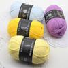 4 Strands Medium Thick Milk Cotton Yarn for Hand-Woven Baby Projects