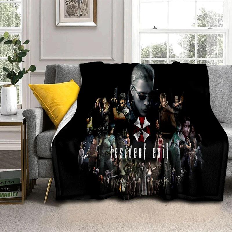 3D R-Resident Evil Gamer Games Одеяло, мягкое одеяло для дома, спальни, кровати, дивана, пикника, путешествия, офиса, отдыха, одеяло, детское одеяло