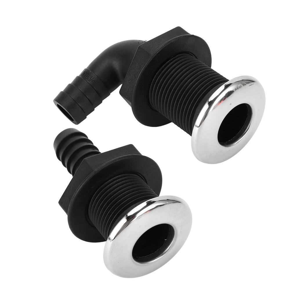 Лодовая проходная арматура 3/4 дюйма 20 мм Проходная арматура клапана Защита от протечек для транцев лодок, рыбных садков, ящиков для льда, яхт