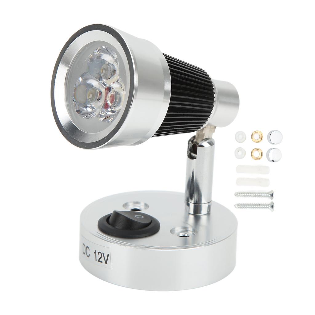 LED Swivel Reading Light 90 degrees Adjustable RV Spotlight Interior Lighting for Motorhome Trailer Camper Boat