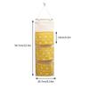 Three Pockets Hanging Wall Storage Bag Household Bedroom Living Room Kitchen Cotton Linen Storage Bag