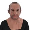 African Characters Old Man Mask Latex Middle-Aged Man Wig Headgear Face Mask Christmas Carnival Funny Face Mask Props