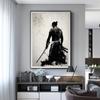 RELIABLI ART Samurai Watercolor Man Posters And Prints Canvas Painting Black And White Art Wall Pictures For Room NO FRAME