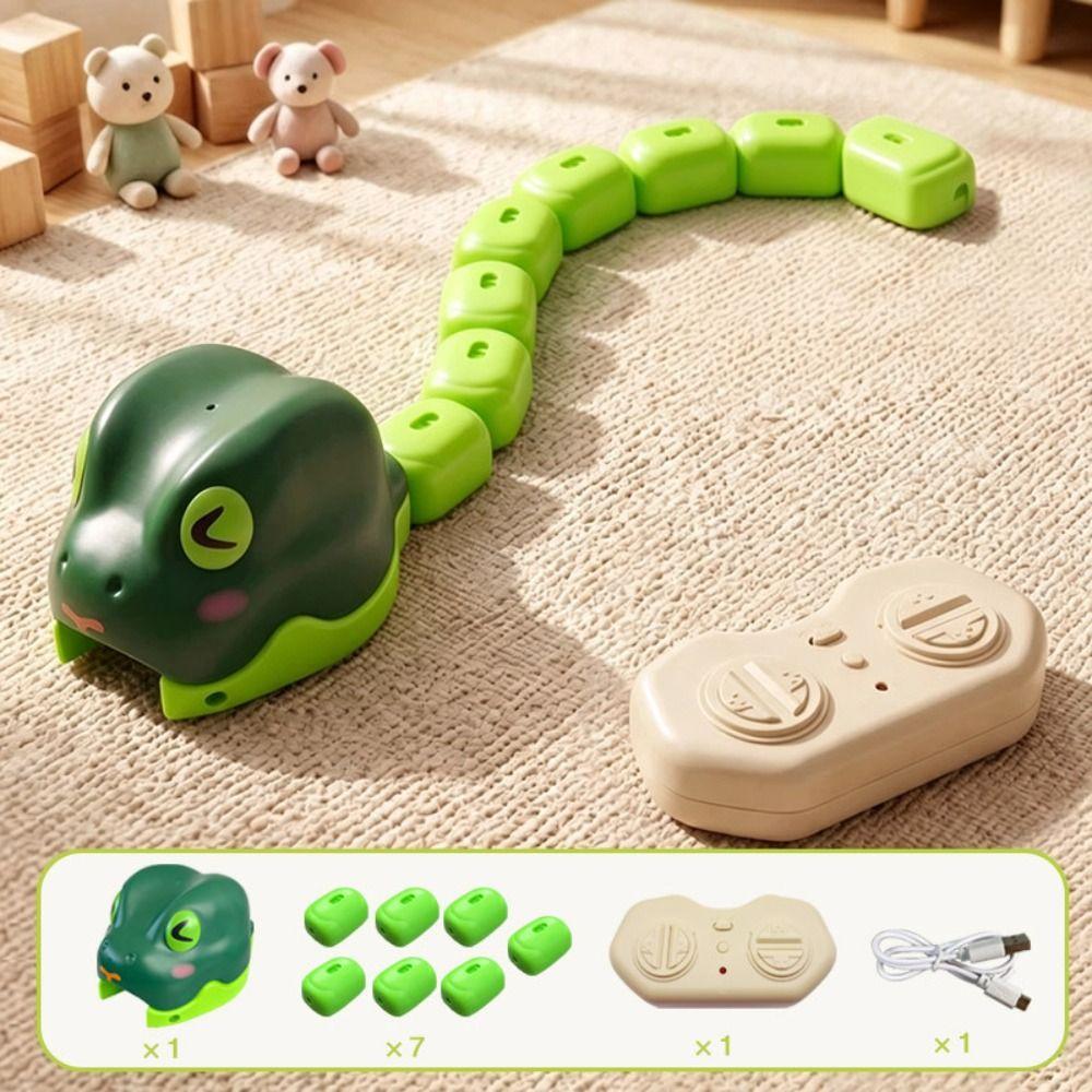 Magnetic RC Snake Car Toy Interactive Magnetic RC Car Vehicle Toy Greedy Snake Car Boys Toy