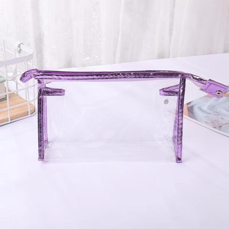 Transparent Fashionable Makeup Bag For Womens Travel Storage Bag Washing Pouch