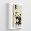 Для OPPO A54 A54S A55 A56 A57 A57E A57S A58 A72 A73 A74 A75 A76 Чехлы для телефонов с милым рисунком панды Мягкие жидкие силиконовые противоударные чехлы для OPPO Shell