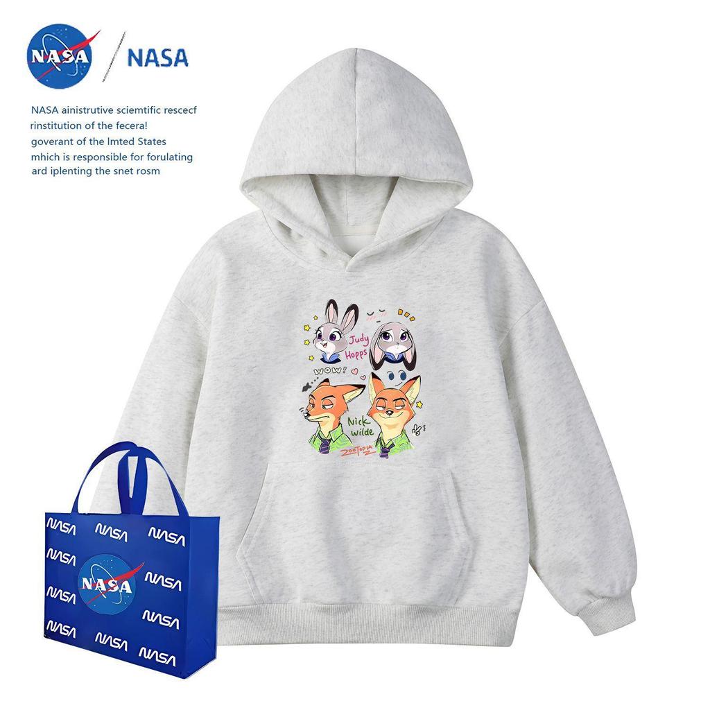 NASA Zootopia Kids Hoodie: Cute Cartoon Police Officer Judy & Nick Jacket