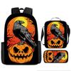 Pixel Halloween Student School Bag Cartoon School Bag Children's Backpack Anime Backpack Satchel