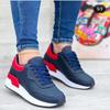 Fashion Women's Lace-up Sneakers, Outdoor Walking Shoes, Plus Size, Solid Color, Stylish, New Spring Women Shoes 36-43