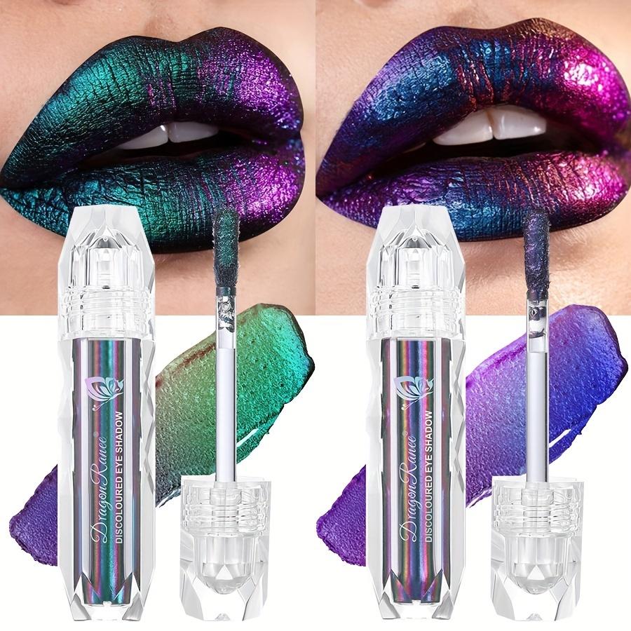 9-цветный металлический блеск для губ с эффектом хамелеона Lip Glzae High Shine Стойкая губная помада коралловых тонов для сценического и хеллоуинского макияжа
