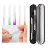 Жестяная коробка Две штуки Матовый хрустальный стержень Нано-стеклянная пилка для ногтей Многонаправленный инструмент для полировки ногтей