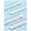 Clear Scale Straight Ruler 30CM Geometric Drawing Ruler Durable Foldable Ruler  Students