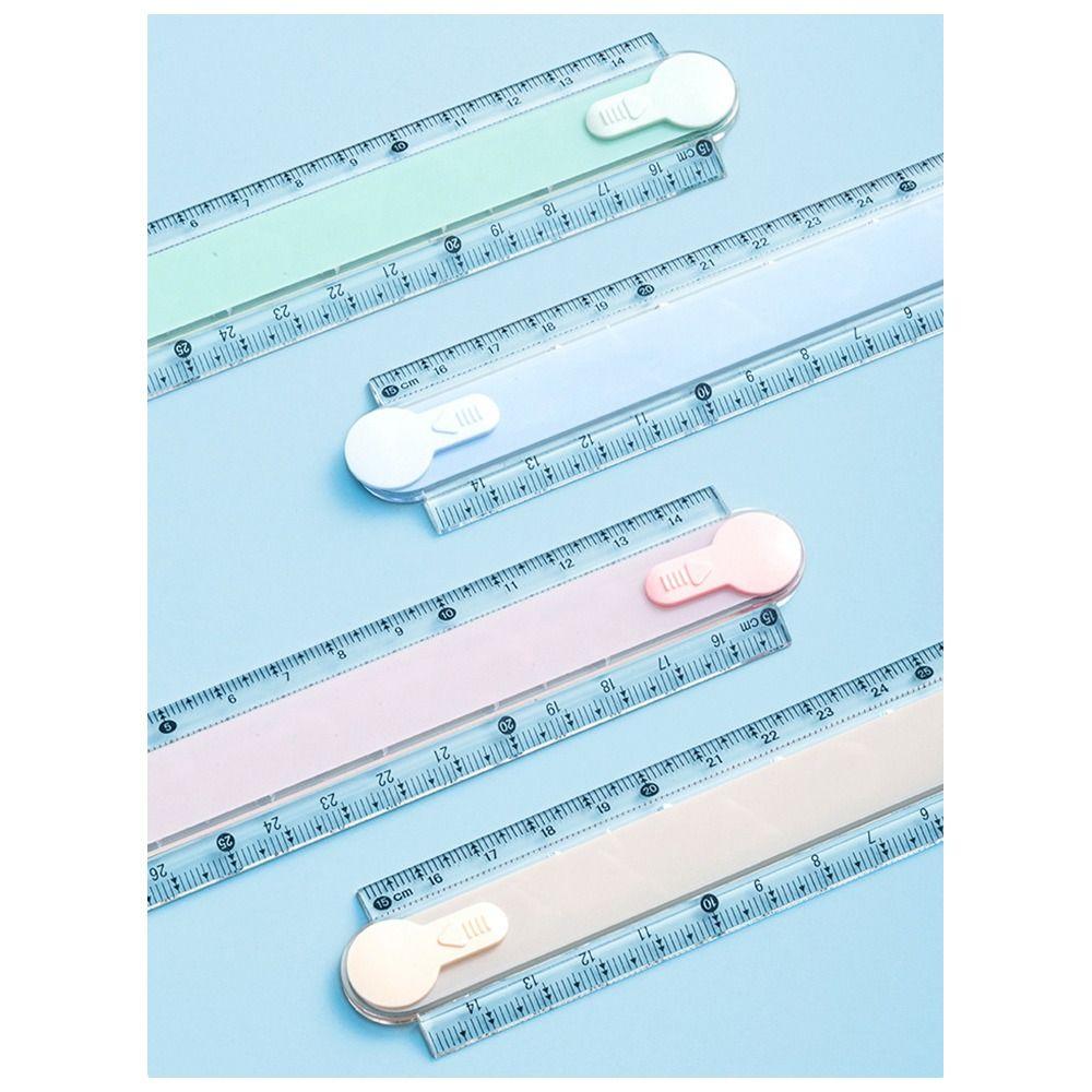 Clear Scale Straight Ruler 30CM Geometric Drawing Ruler Durable Foldable Ruler Students