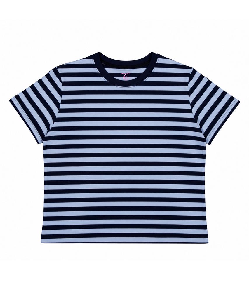 CLO'ET Футболка в полоску Soft Fit + Синий