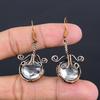 Серьги с белым топазом, обернутые медной проволокой 999 пробы, серьги с драгоценными камнями ручной работы ко Дню памяти