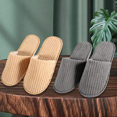 Бесплатная доставка. Тапочки. Обувь для женщин. Однотонные тапочки из кораллового флиса. Тапочки для путешествий в гостиницах и дома. Нескользящие тапочки для семейных гостей.