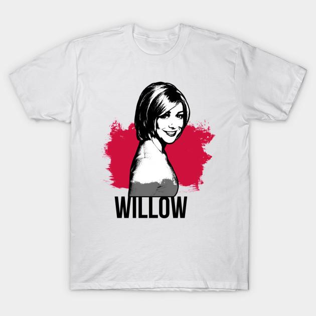 Men Black Print T-shirt Willow No-Cut Heat Transfer Print Cotton Tshirt