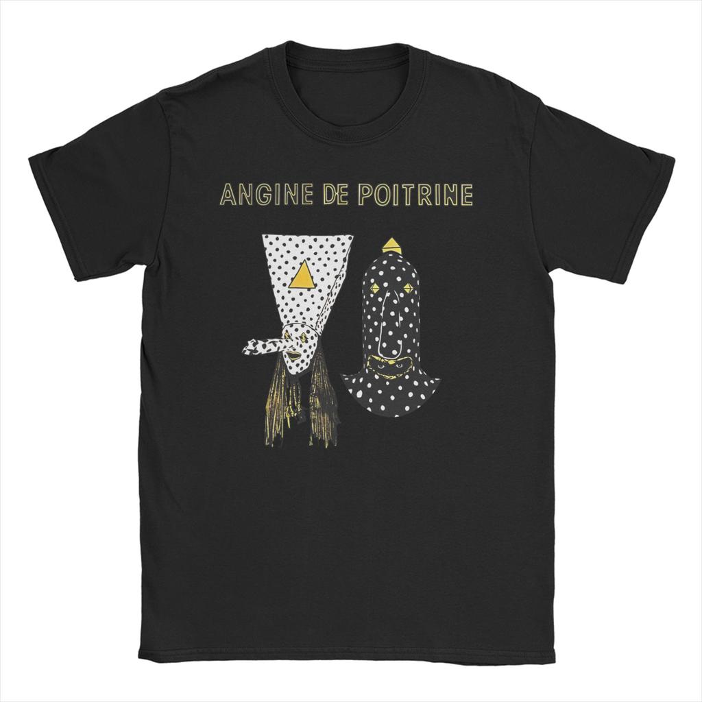 Vintage Angine De Poitrine Rock TShirt Unisex WoUnisex Crew Neck Pure Cotton T Shirts Short Sleeve Tee Shirt Summer Clothes
