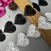 Hot Sale Heart-Shaped Hollow Lace Polyester Dress with Water-Soluble Lace for Weddings and Curtains