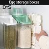 Egg Storage Container Large Capacity Food Grade BPA Free Foldable Design Portable Egg Holder Refrigerator Tray