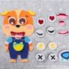 Children's Puzzle Puppy Expression Handmade DIY Material Bag Toy