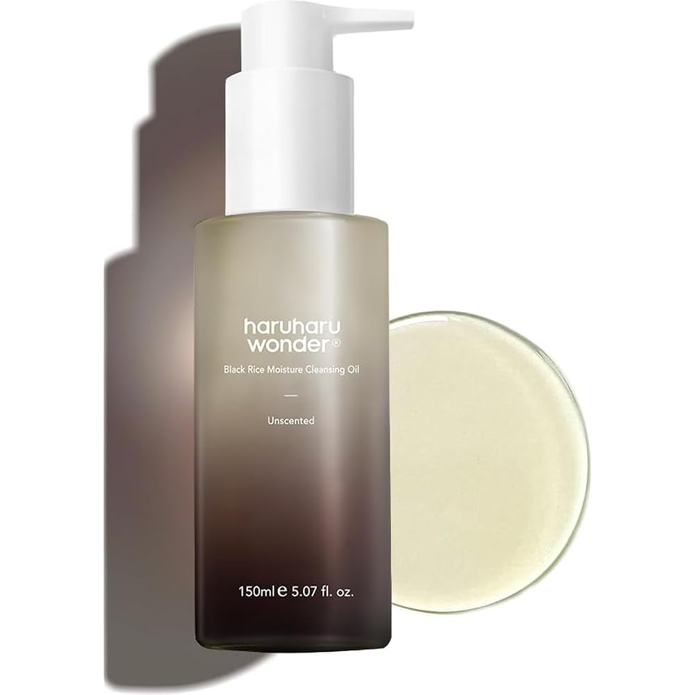 Haruharu Wonder Black Rice Moisture Deep Cleansing Oil 51 fl oz 150ml Korean-made facial cleanser