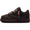 Кроссовки Travis Scott x Air 1 Retro Low OG SP TD Velvet Brown Baby, темно-мокко, черные DO5441-202