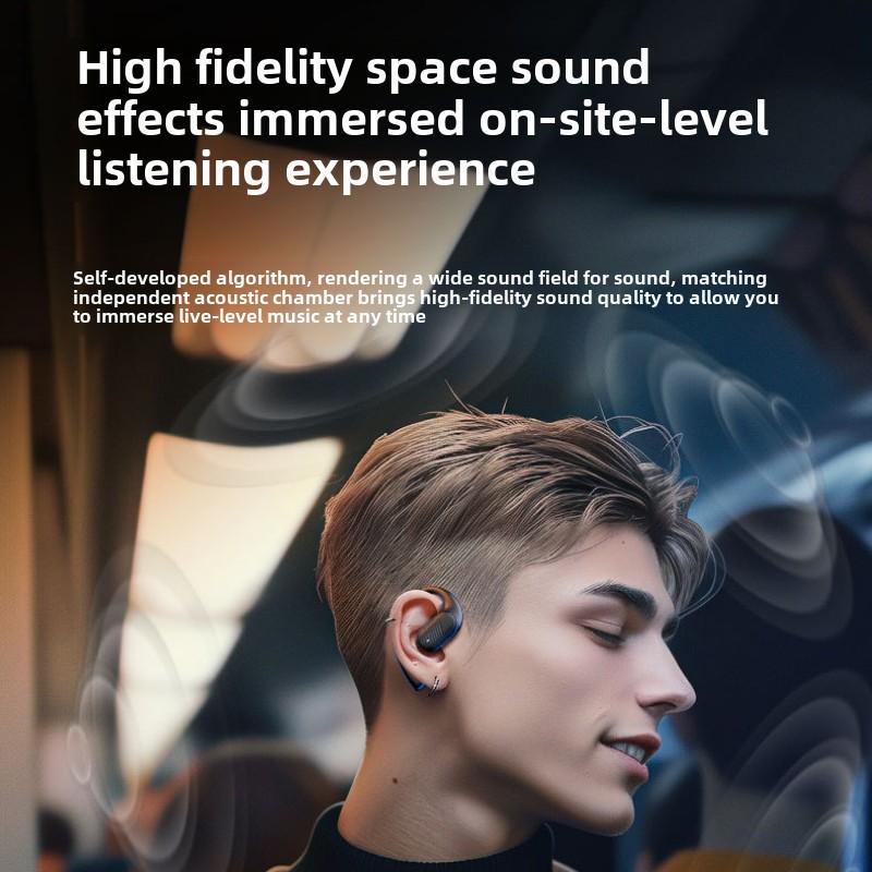 Двойные динамики одно ухо Bluetooth наушники не подходят для ушей Бизнес анти-падение спортивные подвесные Bluetooth наушники беспроводные высокое качество звука