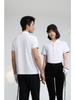 Однотонная футболка Летняя мужская и женская с лацканами и короткими рукавами YG-188