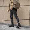 Men's Korean Martin Boots: Height-Boosting Denim Motorcycle and Punk Stage Leather Boots