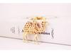 Colorful Rhinestone Camel Keychain: Cute Desert Animal Pendant for Bags and Keys