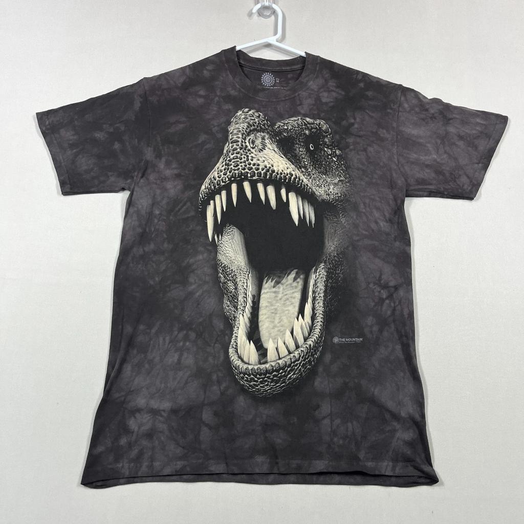 The Mountain T Shirt Dinosaur T-Rex 2013 Cotton Tie-Dye Tee Mens Medium M Slim