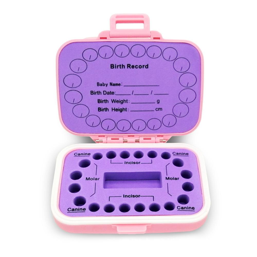 Cute Baby Tooth Storage Box Keepsake for Holding Lost Tooth Plastic Baby Teeth Holder Case Baby Shower & Birthday Gift