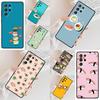 Kawaii Sushi Pattern Cell Phone Case for Samsung Galaxy S26 Ultra S25 S24 S23 S22 S21 S20 Note10 Cover