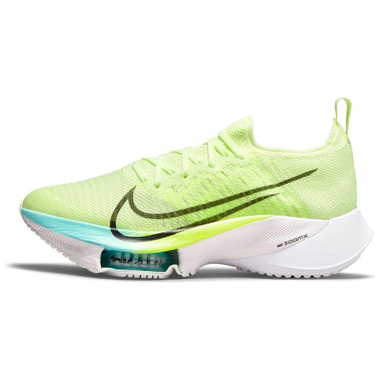 Nike Женские кроссовки Air Zoom Tempo NEXT% Flyknit Fast Pack желтые Barely-Volt Volt CI9924-700