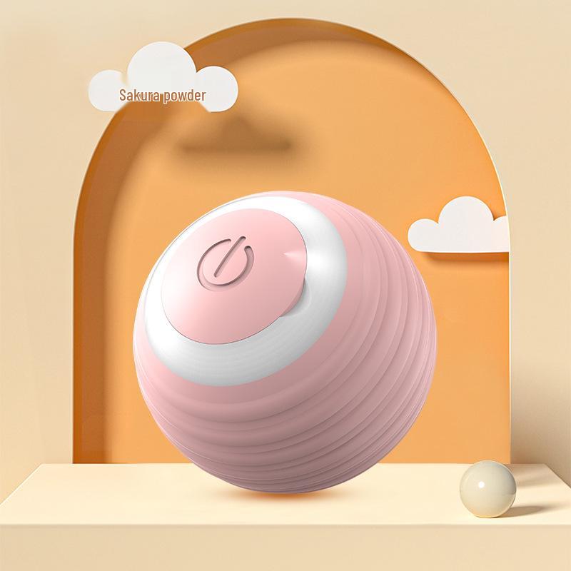 Умная катающаяся игрушка для кошки: Устойчивый к укусам эластичный мяч с автоматическим гравитационным отскоком для самостоятельного развлечения.