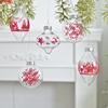9pcs Christmas Ball Pendants Transparent Pet Special-shaped Christmas Ball Decoration Pendants Christmas Party Snowflake Elk Christmas Tree Ornaments