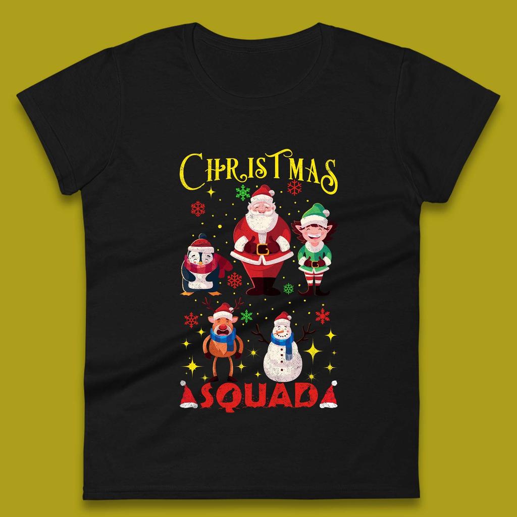 Christmas Squad Womens T-Shirt Mens Tops Tees Unisex
