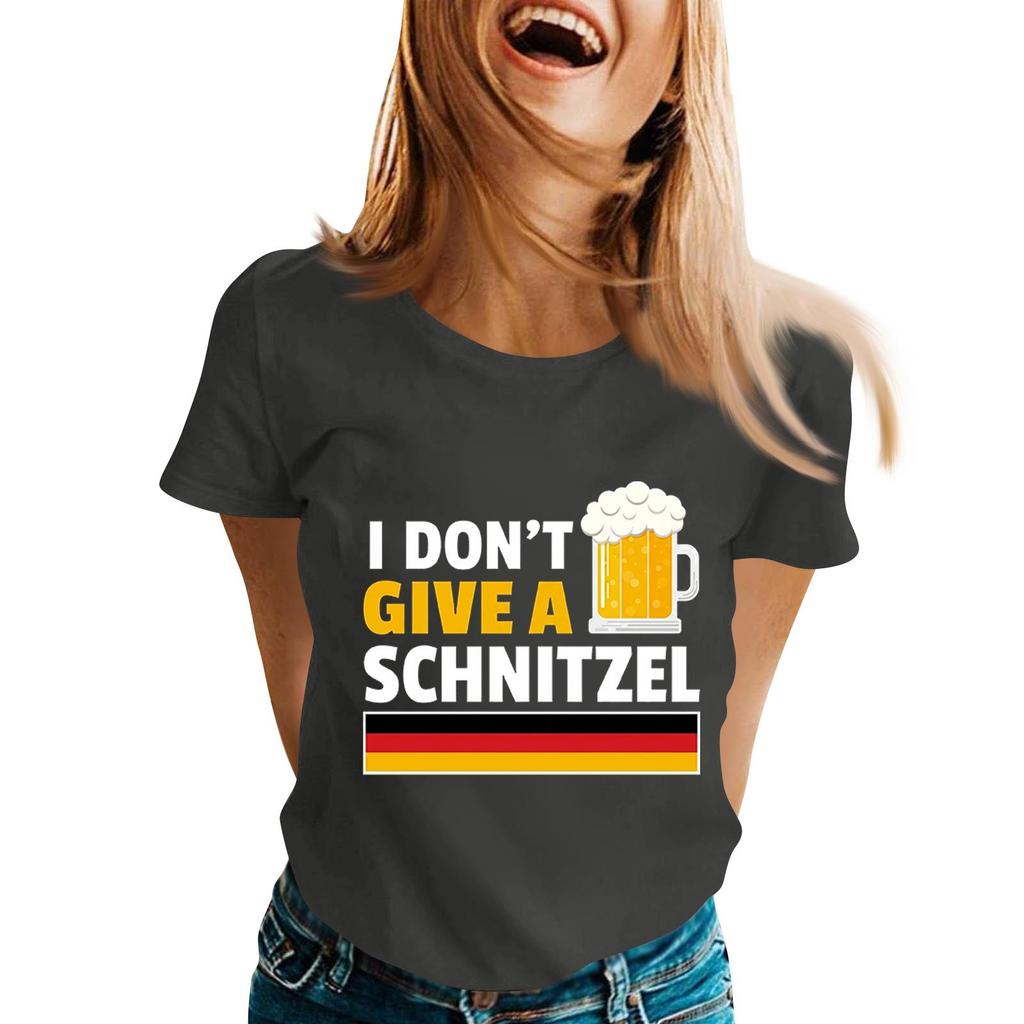 Футболка с принтом 'Oktoberfest' для мужчин и женщин, Повседневная футболка с коротким рукавом