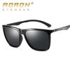 aoron Polarized Sunglasses Classic Square Mirror Sun Glasses Metal Frame UV400 Eyewear for Men Women